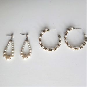🎈3 for $10🎈2 pr. Faux Pearl  Earrings